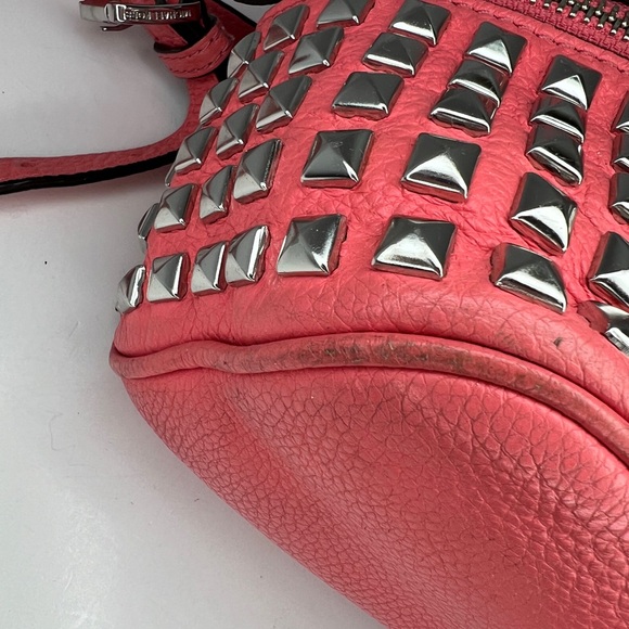 Michael Kors Rhea Backpack Studded Leather Coral Pink Grapefruit 30S5SEZB5L - Picture 15 of 16